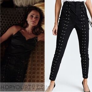 A.L.C. Kingsley Pant Pants ALC Kim Kardashian lace up jeans size XS 2